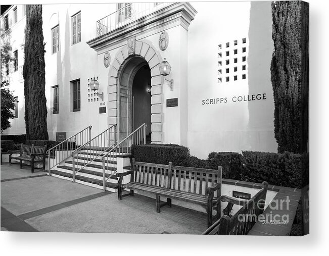 Scripps College Acrylic Print featuring the photograph Scripps College #2 by University Icons