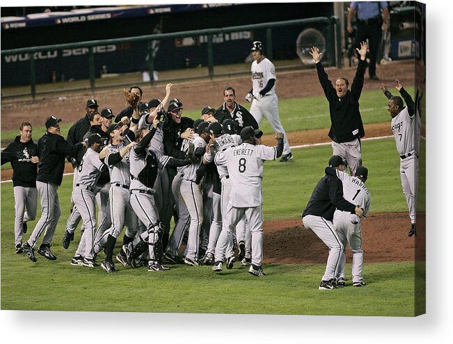 People Acrylic Print featuring the photograph 2005 World Series - Chicago White Sox by G. N. Lowrance