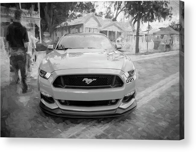 2016 Ford Mustang Gt Petty's Garage Acrylic Print featuring the photograph 2016 Ford Mustang Petty's Garage 003 by Rich Franco