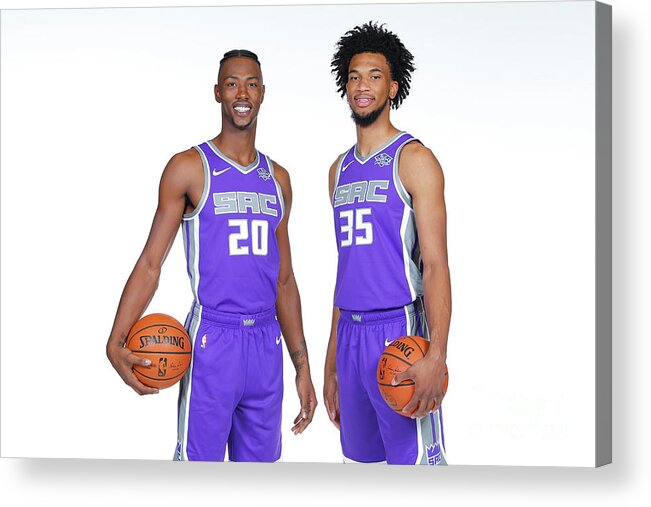 Harry Giles Acrylic Print featuring the photograph 2018-19 Sacramento Kings Media Day by Rocky Widner