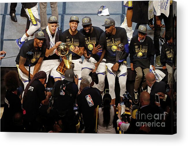 Playoffs Acrylic Print featuring the photograph 2018 Nba Finals - Game Four by Mark Blinch