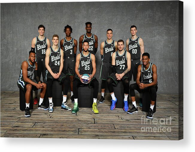 Nba Pro Basketball Acrylic Print featuring the photograph 2019 Mtn Dew Ice Rising Stars by Jesse D. Garrabrant
