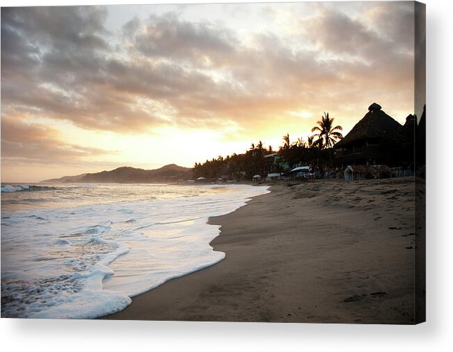 Scenics Acrylic Print featuring the photograph Beautiful Sunrise In Sayulita, Mexico #3 by Jordan Siemens