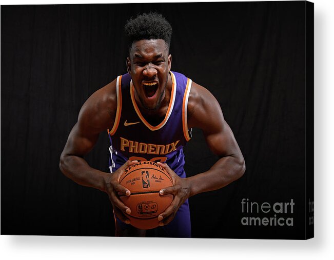 Deandre Ayton Acrylic Print featuring the photograph 2018 Nba Rookie Photo Shoot by Brian Babineau