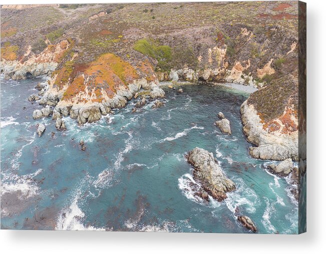 Landscapeaerial Acrylic Print featuring the photograph The Cold, Nutrient-rich Waters #36 by Ethan Daniels