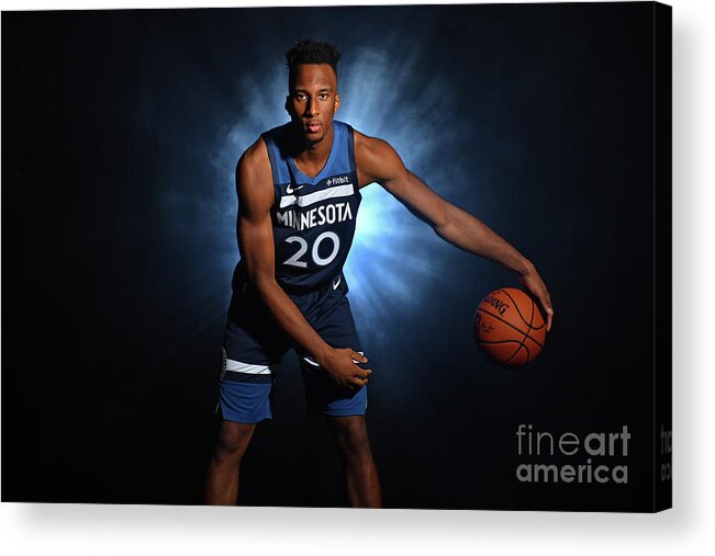 Nba Pro Basketball Acrylic Print featuring the photograph 2018 Nba Rookie Photo Shoot by Jesse D. Garrabrant