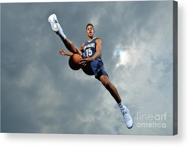 Nba Pro Basketball Acrylic Print featuring the photograph 2017 Nba Rookie Photo Shoot by Jesse D. Garrabrant