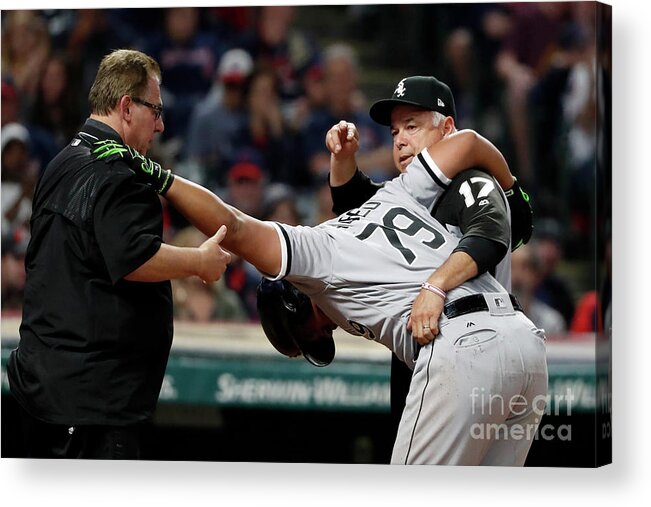 Three Quarter Length Acrylic Print featuring the photograph Chicago White Sox V Cleveland Indians by Justin K. Aller