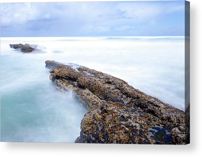 Scenics Acrylic Print featuring the photograph Coastline Long Exposure #4 by Nphotos