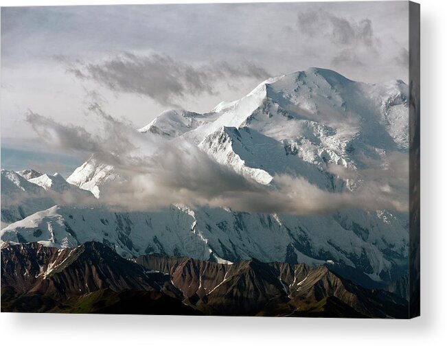 Scenics Acrylic Print featuring the photograph Denali From Wonder Lake Area #4 by John Elk