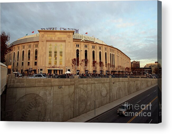 Game Two Acrylic Print featuring the photograph Philadelphia Phillies V New York by Jed Jacobsohn