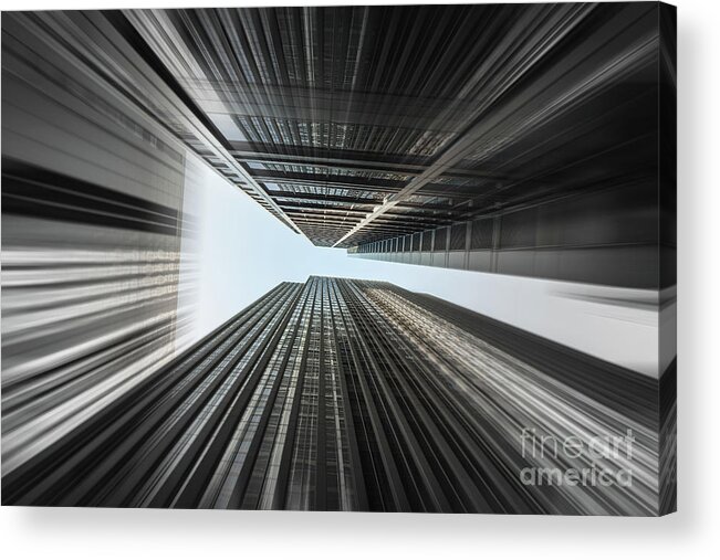 Chicago Acrylic Print featuring the photograph Skyscrapers in Motion #4 by Raul Rodriguez