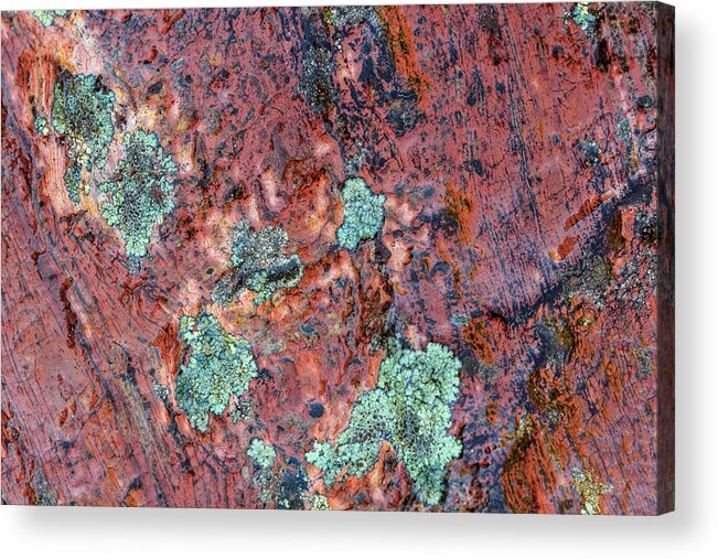 Abstract Acrylic Print featuring the photograph Large Naturally Polished Rock #41 by Stuart Westmorland