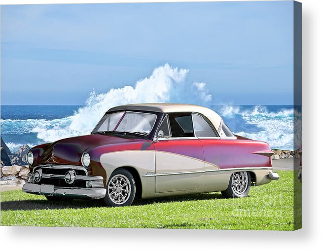 1951 Ford Custom Victoria Acrylic Print featuring the photograph 1951 Ford Custom Victoria #5 by Dave Koontz