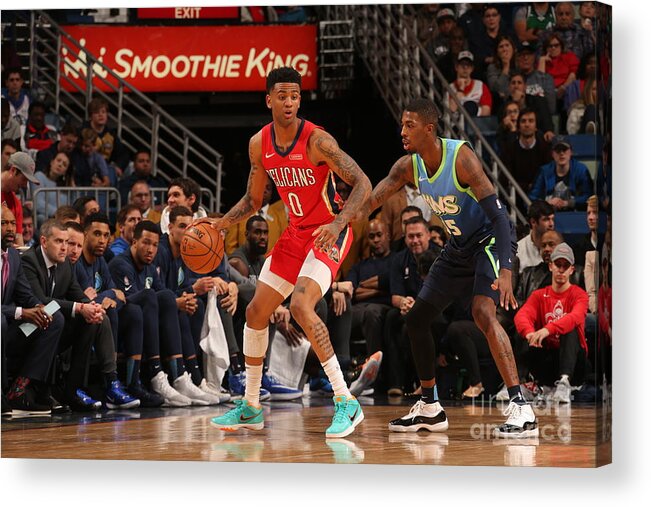 Smoothie King Center Acrylic Print featuring the photograph Dallas Mavericks V New Orleans Pelicans by Layne Murdoch Jr.