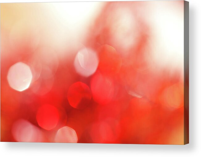 Particle Acrylic Print featuring the photograph Defocused Lights #5 by Jasmina007