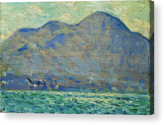 Impressionism Acrylic Print featuring the painting Mt. Beacon At Newburgh by Childe Hassam