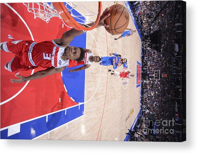 Nba Pro Basketball Acrylic Print featuring the photograph Oklahoma City Thunder V Sacramento Kings by Rocky Widner