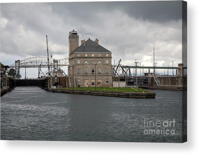 Nobody Acrylic Print featuring the photograph Soo Locks #6 by Jim West/science Photo Library