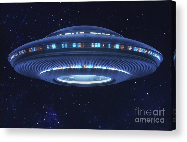 Extraterrestrial Acrylic Print featuring the photograph Unidentified Flying Object #6 by Ktsdesign/science Photo Library
