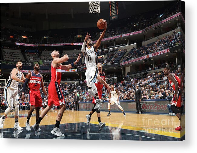 Nba Pro Basketball Acrylic Print featuring the photograph Washington Wizards V Memphis Grizzlies by Joe Murphy