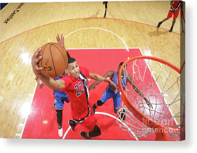 Nba Pro Basketball Acrylic Print featuring the photograph Oklahoma City Thunder V Washington by Ned Dishman