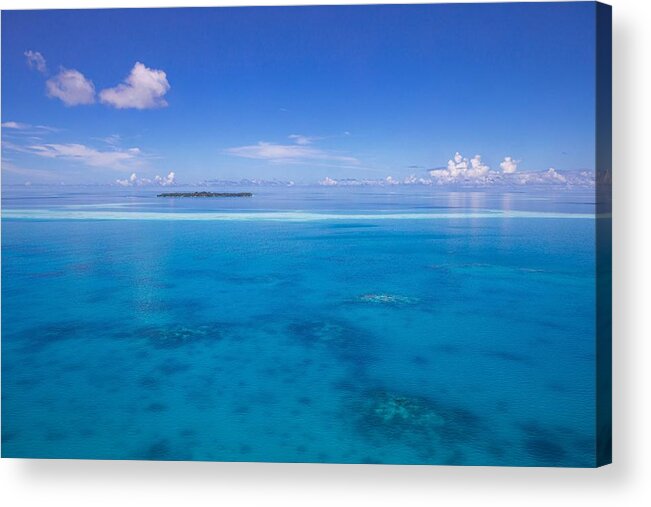 Landscape Acrylic Print featuring the photograph Aerial View On Tropical Islands #8 by Levente Bodo