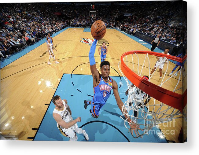 Hamidou Diallo Acrylic Print featuring the photograph New Orleans Pelicans V Oklahoma City #8 by Bill Baptist