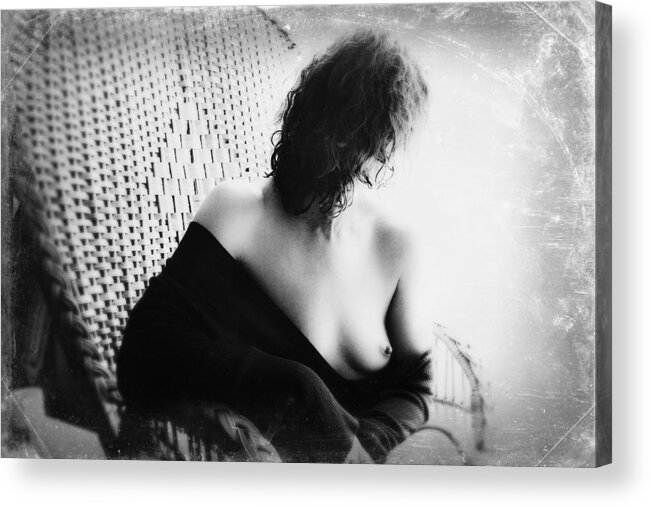 Fine Art Nude Acrylic Print featuring the photograph #9 by Bogdan Bousca