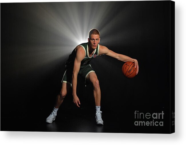 Donte Divincenzo Acrylic Print featuring the photograph 2018 Nba Rookie Photo Shoot by Jesse D. Garrabrant