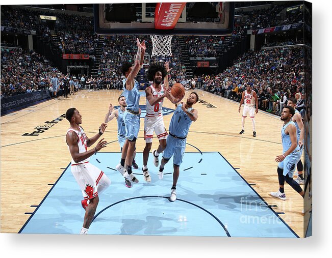 Coby White Acrylic Print featuring the photograph Chicago Bulls V Memphis Grizzlies by Joe Murphy