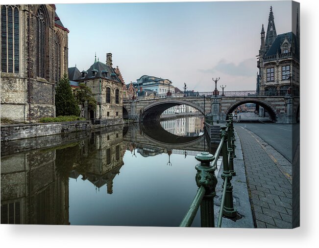 Korenlei Acrylic Print featuring the photograph Ghent - Belgium #9 by Joana Kruse