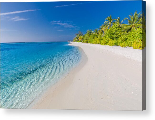 Landscape Acrylic Print featuring the photograph Tranquil Scenery, Relaxing Beach #9 by Levente Bodo