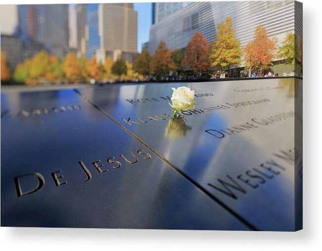 Estock Acrylic Print featuring the digital art 911 Memorial, Nyc by Riccardo Spila