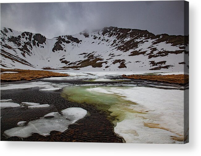 High Elevation Acrylic Print featuring the photograph A Late Spring for Summit Lake by Al Hann