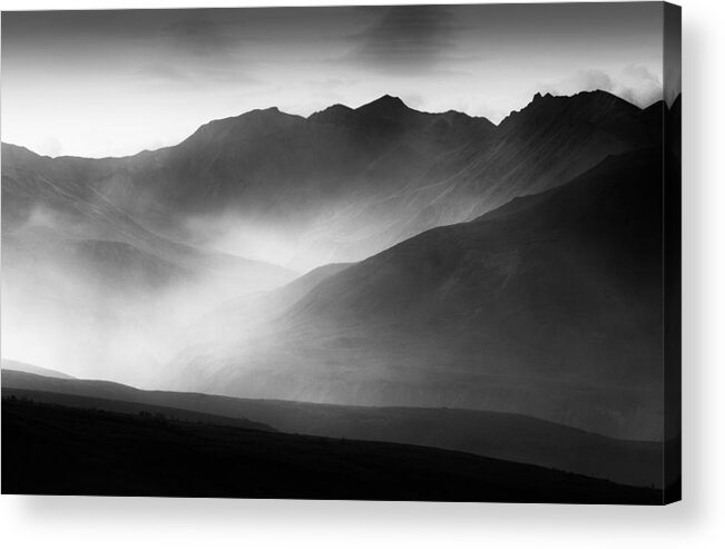 Landscape Acrylic Print featuring the photograph A Mountain Morning by Mike He