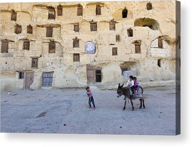 Karaman Acrylic Print featuring the photograph A Short Trip With Donkey by zden Szen