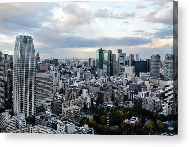 Tokyo Tower Acrylic Print featuring the photograph A View From Tokyo Tower by Photo By Kevin Frates