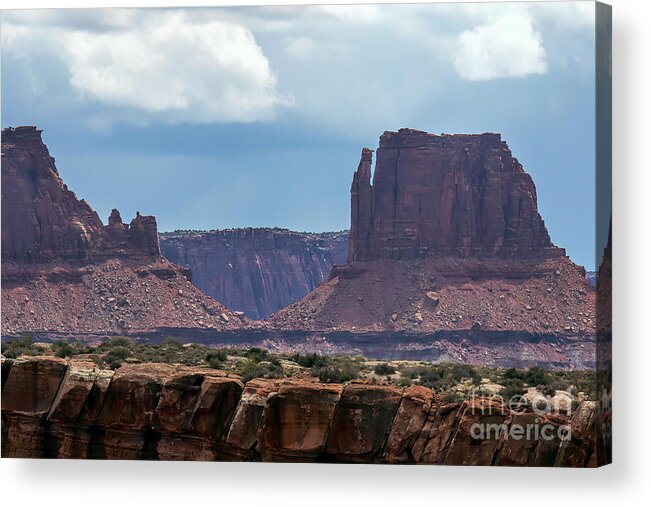 Utah Acrylic Print featuring the photograph Above the Canyon Rim by Jim Garrison