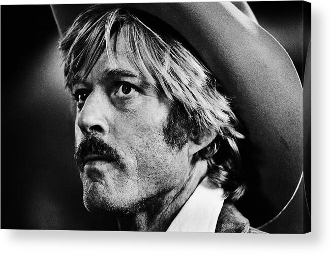 Sydney Pollack Acrylic Print featuring the photograph Actor Robert Redford Stars In The by George Rose