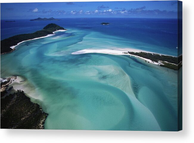 Scenics Acrylic Print featuring the photograph Aerial Of Whitsunday Inlet by Holger Leue