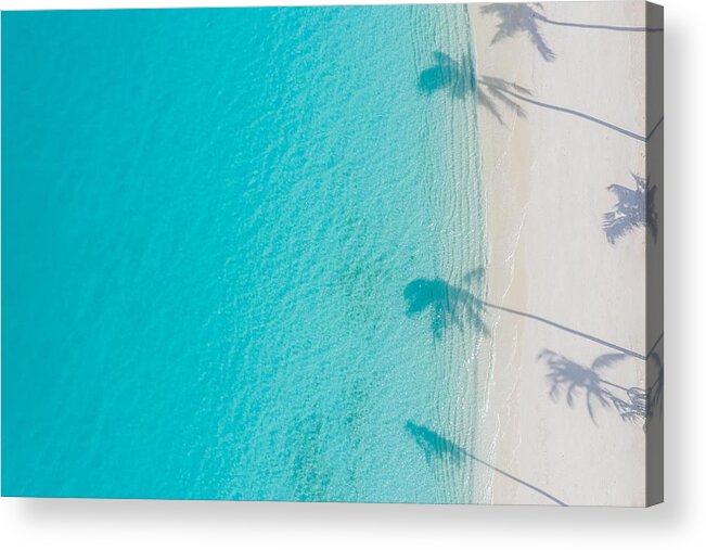 Landscape Acrylic Print featuring the photograph Aerial Paradise Scenery. Tropical by Levente Bodo