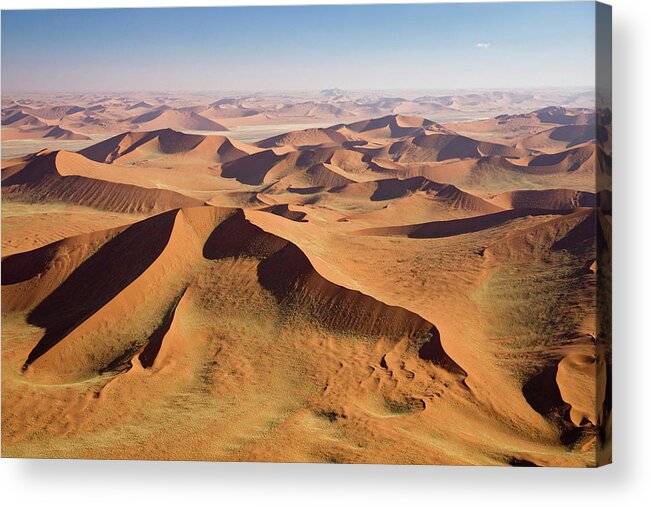Tranquility Acrylic Print featuring the photograph Africa, Namibia, Namib Desert, Aerial by Westend61