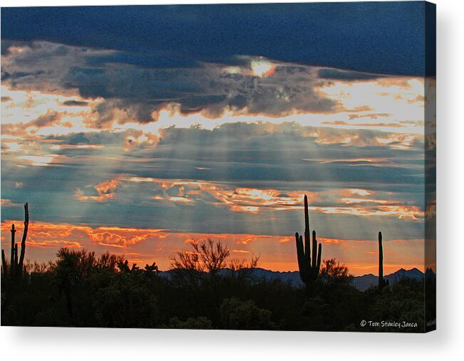 Afternoon Light On Overcast Day. Acrylic Print featuring the digital art After Noon Light On Overcast Day. by Tom Janca