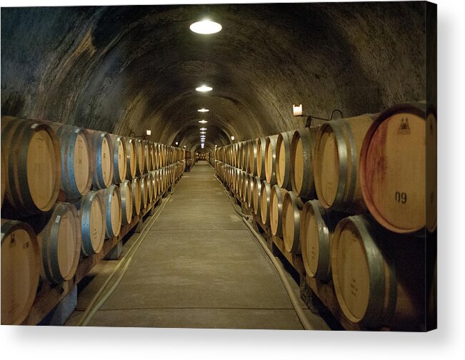Napa Acrylic Print featuring the photograph Aging Wine by Mark Duehmig