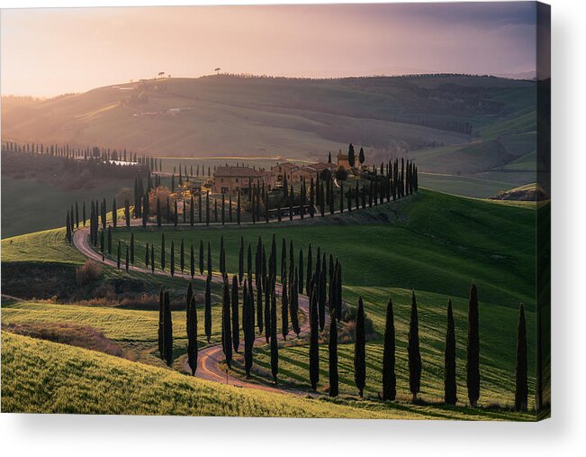 Tuscany Acrylic Print featuring the photograph Agriturismo Baccoleno by Arthur Curmi