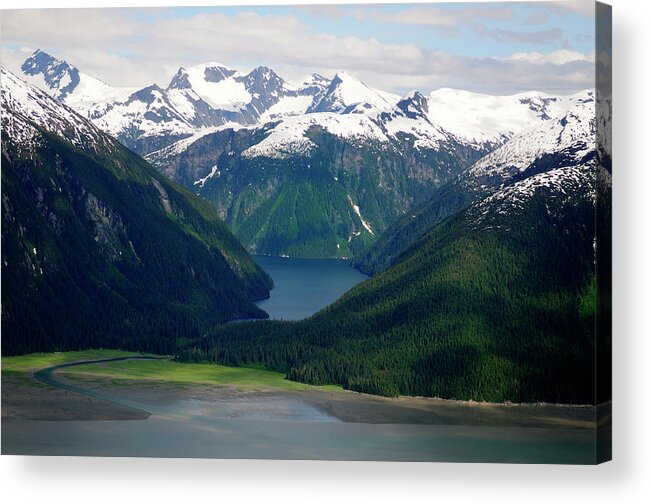 Extreme Terrain Acrylic Print featuring the photograph Alaska From The Air by Groveb