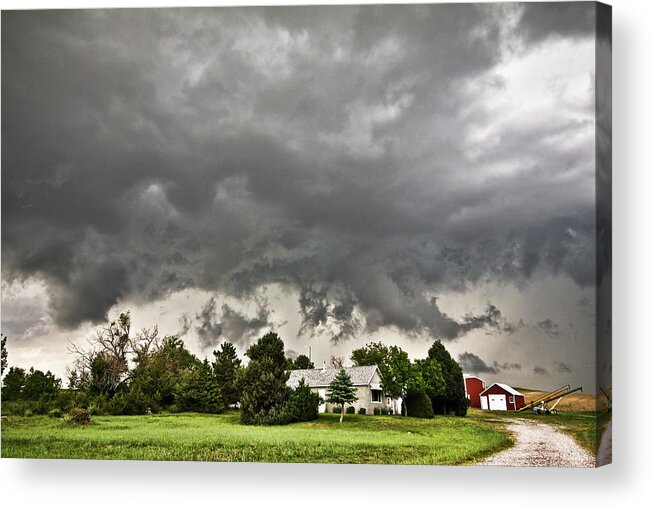 Wyoming Acrylic Print featuring the photograph Alive Sky in Wyoming 2 by Ryan Crouse