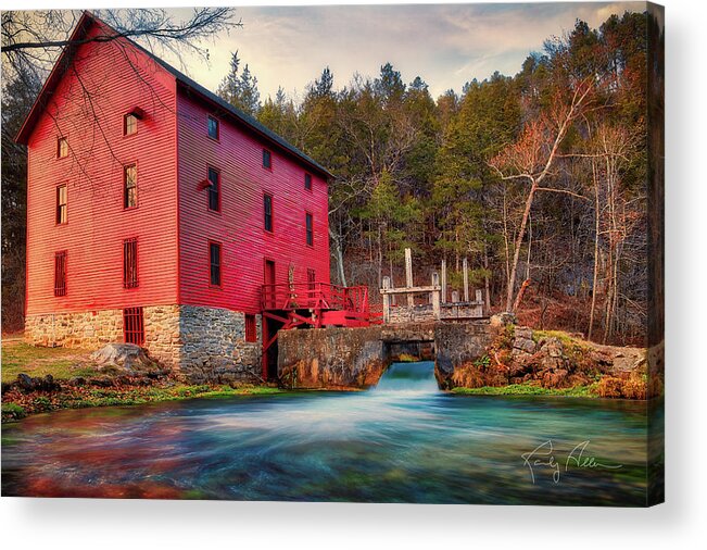 Missouri Mill Acrylic Print featuring the photograph Alley Springs Mill by Randall Allen