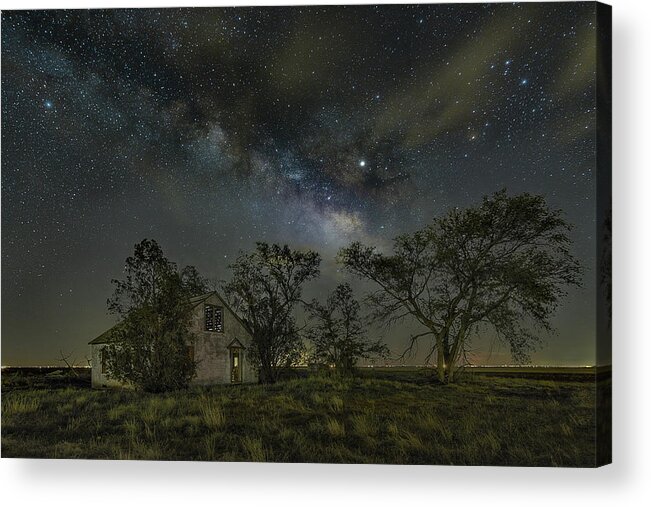 Milky Way Acrylic Print featuring the photograph Alone in the Night by James Clinich
